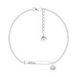 Браслет из серебра с фианитом из серебро