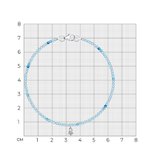 Браслет из серебра с фианитами из серебро — вид 6