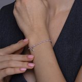 Браслет из серебра с фианитами из серебро — вид 4