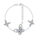 Браслет из серебра с фианитами из серебро