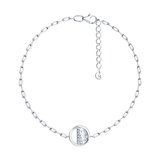 Браслет из серебра с фианитами из серебро