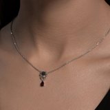 Колье из серебра с фианитами из серебро — вид 3