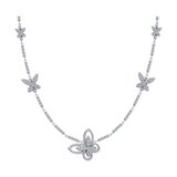 Колье из серебра с фианитами из серебро