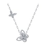 Колье из серебра с фианитами из серебро