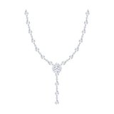 Колье из серебра с фианитами из серебро