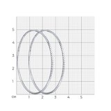 Серьги конго из серебра с алмазной гранью из серебро — вид 4