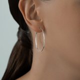 Серьги конго из серебра из серебро — вид 2