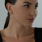 Серьги конго из серебра из серебро — вид 3