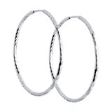 Серьги из серебра с алмазной гранью из серебро