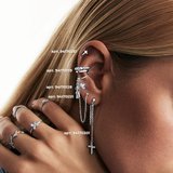 Серьга из серебра с эмалью из серебро — вид 2