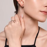 Серьга из серебра с эмалью из серебро — вид 3