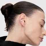 Серьга из серебра с фианитами из серебро — вид 2