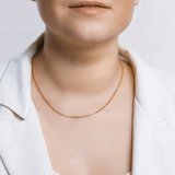 Классическая цепь из позолоченного серебра из серебро — вид 3