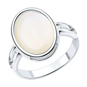 Кольцо из серебра с перламутром