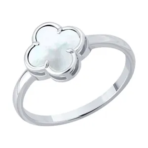 Кольцо из серебра с перламутром