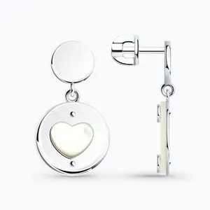 Серьги из серебра с перламутром