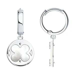 Серьги из серебра с перламутром