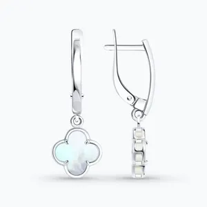 Серьги из серебра с перламутром