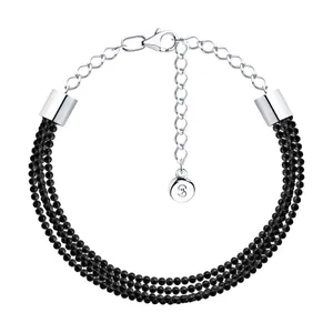 Браслет из серебра с шпинелью