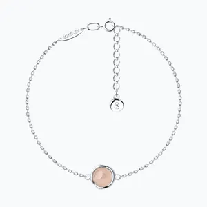 Браслет из серебра с кварцем