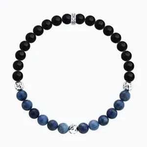 Браслет из серебра с поделочными вставками