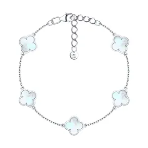 Браслет из серебра с перламутром