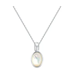 Колье из серебра с перламутром