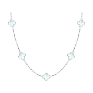 Колье из серебра с перламутром