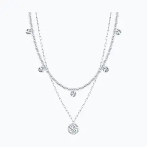 Колье из серебра с гематитом