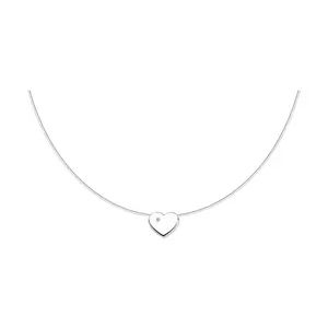 Колье из серебра с бриллиантом