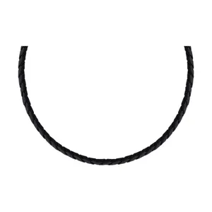 Кожаный шнурок с серебряным замком