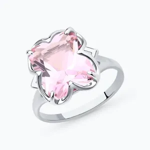 Кольцо из серебра с ситаллом