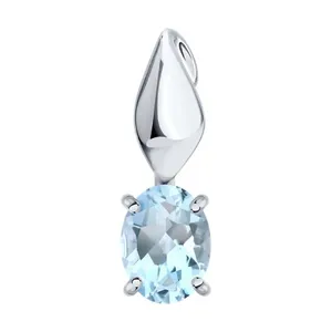 Подвеска из серебра с топазом