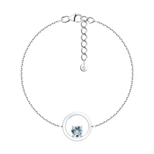 Браслет из серебра с топазом