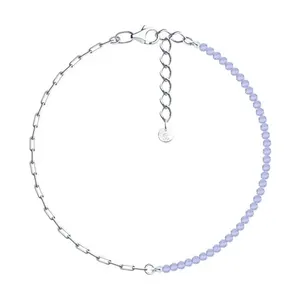 Браслет из серебра с танзанитами