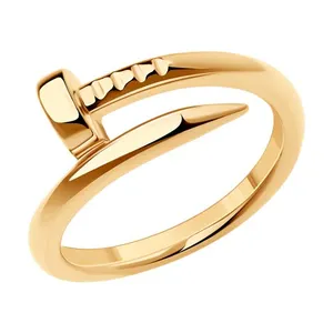 Кольцо из золочёного серебра