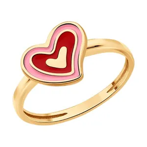 Кольцо из золочёного серебра