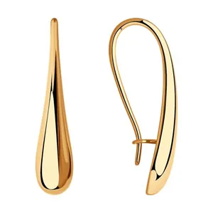 Серьги из золочёного серебра