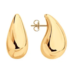 Серьги из золочёного серебра