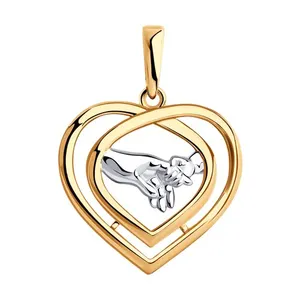 Подвеска из золочёного серебра