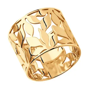 Кольцо из золочёного серебра