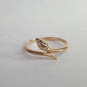 Кольцо из золочёного серебра