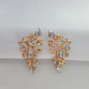 Позолоченные серьги из серебра