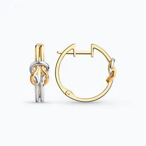 Серьги из золочёного серебра