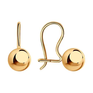 Серьги из золоченого серебра