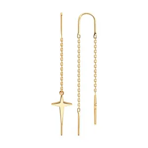 Серьги из золоченого серебра