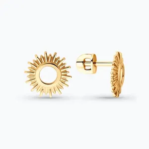 Серьги из позолоченного серебра