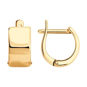 Серьги из позолоченного серебра