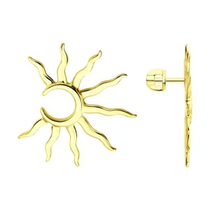 Серьги из золоченого серебра