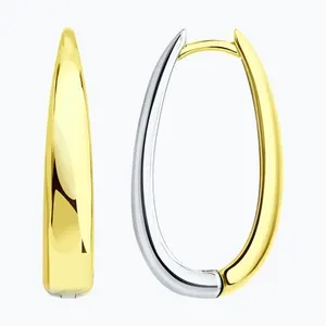 Серьги из золочёного серебра